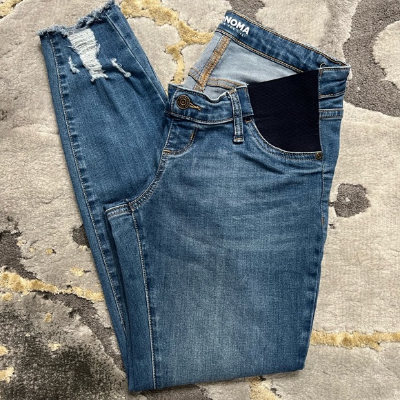 Maternity Sonoma Goods For Life® Side Panel Belly Band Jeggings - Picture 2 of 6